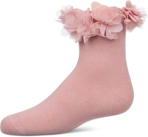 MeMoi Girls' Floral Halo Cotton Anklet Socks in Saudi Arabia