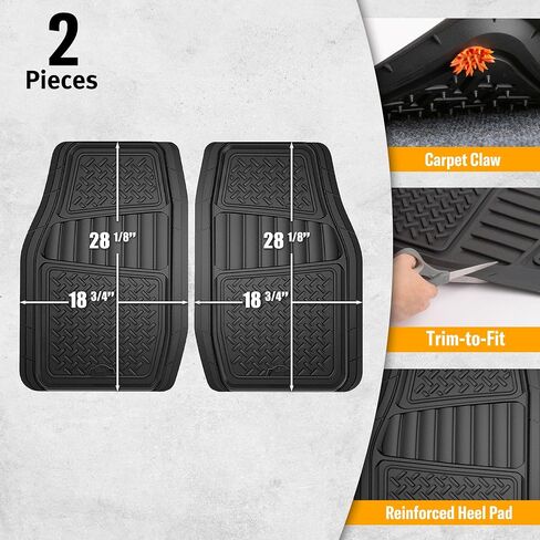 Armor All 4-Piece Black Rubber Floor Mats in Saudi Arabia