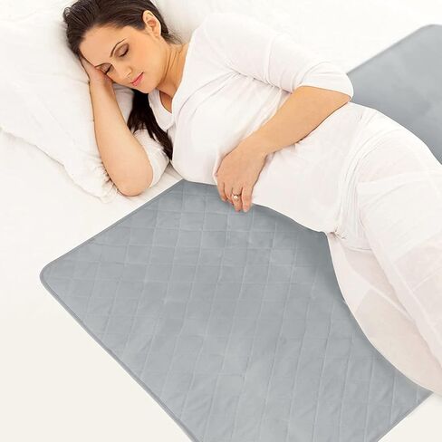 Bed Pads for Incontinence Washable Large (34" × 52"), Reusable Waterproof Bed Underpads Chuck Pads with Non-Slip Back for Elderly, Kids, Women or Pets, Navy in Saudi Arabia