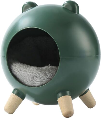 TUTU&LELE Hamster Hideout, Tiny House Hideout and Habitat, Space Elf Hiding Nest, Durable Hamster Bed with Round Thick Plush Pads, for Mice, Gerbils,Hamsters to Play, Sleep and Rest (Purple) in Saudi Arabia