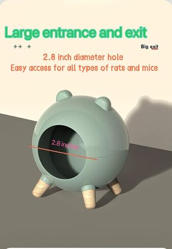 TUTU&LELE Hamster Hideout, Tiny House Hideout and Habitat, Space Elf Hiding Nest, Durable Hamster Bed with Round Thick Plush Pads, for Mice, Gerbils,Hamsters to Play, Sleep and Rest (Purple) in Saudi Arabia
