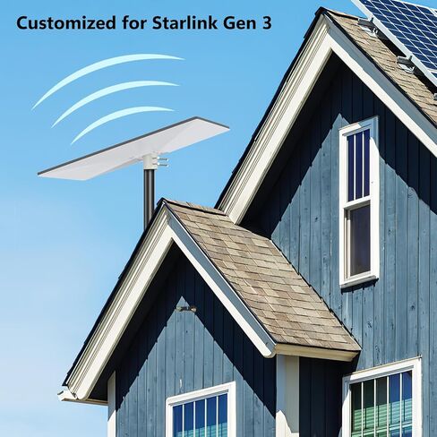 محول أنبوب لـ Starlink Gen 3، حامل عمود Starlink، حامل سقف لوحة تركيب Starlink، مجموعة تركيب Starlink V3 متوافقة مع طبق Starlink Gen 3 القياسي in Kuwait