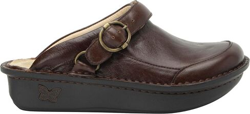 Alegria Women's Seville Oiled Brown Leather Clog 7-7.5 M US in Saudi Arabia