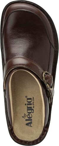 Alegria Women's Seville Oiled Brown Leather Clog 7-7.5 M US in Saudi Arabia