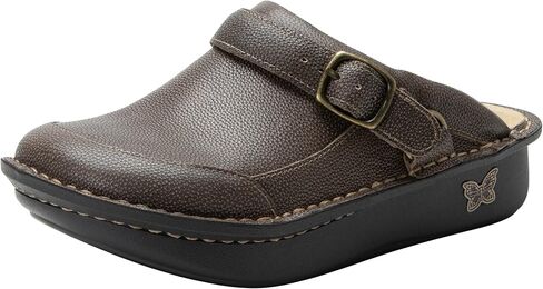 Alegria Women's Seville Oiled Brown Leather Clog 7-7.5 M US in Saudi Arabia