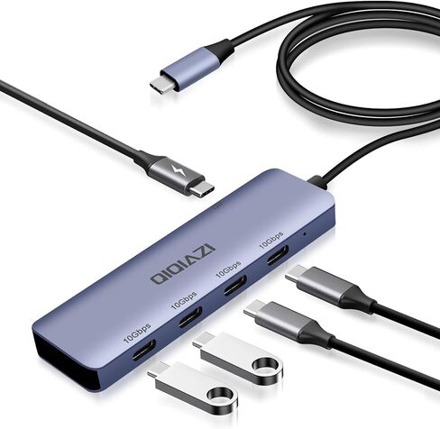 10Gbps USB 3.2 Hub, 4-Port USB A Hub with 3.3ft Extended Long Cable, USB 3.2 Gen 2 Splitter USB Expander for MacBook Pro, iMac, iPad Pro and More in Saudi Arabia