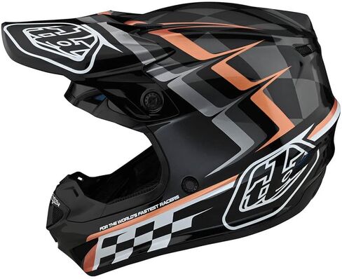 Troy Lee Designs SE4 Polyacrylite Mono Adult Motocross Helmet W/MIPS - وجه كامل للطرق الوعرة للدراجات النارية والدراجات الترابية ATV Powersports خوذة سباق رياضية مزدوجة - للرجال والنساء للجنسين (أسود، MD) in Saudi Arabia