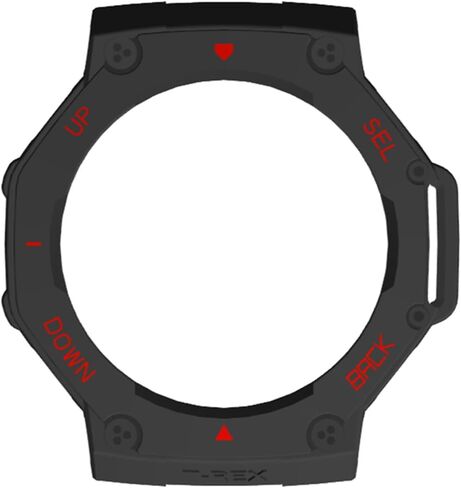 جراب واقٍ مناسب لـ Amazfit T-Rex 3، غطاء حماية من البولي كربونات الصلب المقاوم للصدمات وغطاء حماية لساعة Amazfit T-Rex 3 A2322 الذكية (أسود) in Saudi Arabia