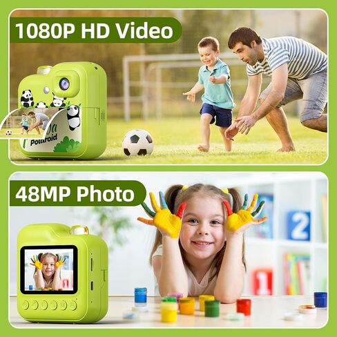 Instant Print Camera for Kids, 1080P HD Kids Camera with Instant Pictures,Christmas Birthday Gifts for Girls Age 3-12,Toddler Camera Instant Printing Toy for 4 5 6 7 8 9 10 11 Year Old Girls Boys in Saudi Arabia