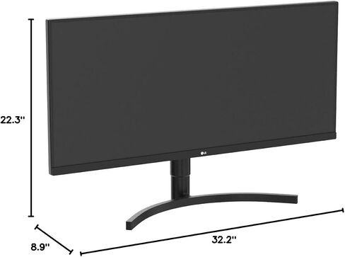 LG 34WN750-B Monitor 34" 21:9 WQHD (3440 x 1440) IPS Display, AMD FreeSync, Dual Controller, OnScreen Control, 3-Side Borderless Design - Black in Saudi Arabia