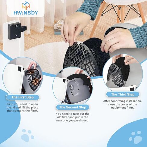 10 قطع من مرشحات الكربون لروبوت صندوق الفضلات الأوتوماتيكي 4، ملحقات منظفة وتحكم في الرائحة - مرشحات كربون متينة وفعالة لأتمتة صندوق الفضلات in Kuwait
