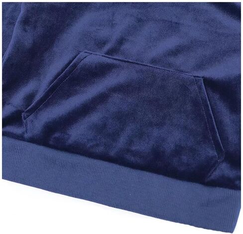 Toddler Boys Girls Velvet Hoodie Sweatpants Outfits Set in Kuwait