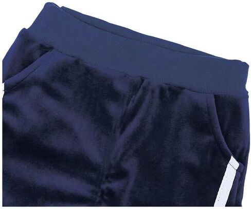 Toddler Boys Girls Velvet Hoodie Sweatpants Outfits Set in Kuwait