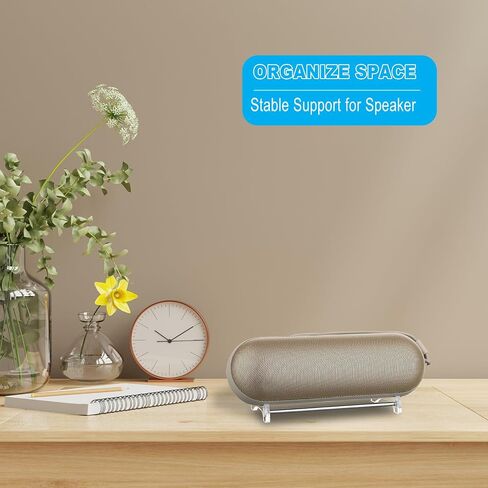 TXEsign Desktop Stand Speaker Holder Compatible with Beats Pill Speaker, Acrylic Table Holder Speaker Stand Display Stand Desktop Anti-Slip Base Mount (Transparent) in Saudi Arabia