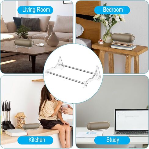 TXEsign Desktop Stand Speaker Holder Compatible with Beats Pill Speaker, Acrylic Table Holder Speaker Stand Display Stand Desktop Anti-Slip Base Mount (Transparent) in Saudi Arabia