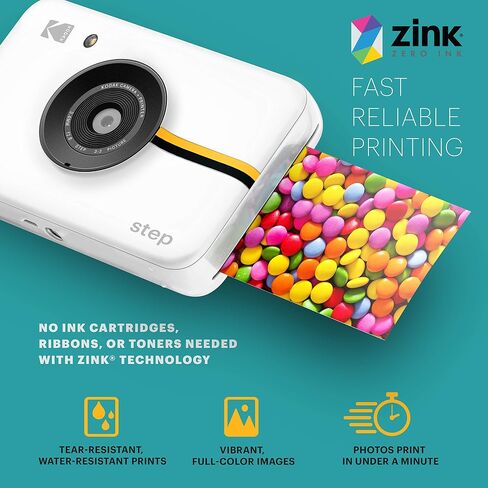 Kodak Step Instant Camera with 10MP Image Sensor (White) Scrapbook Bundle in Saudi Arabia