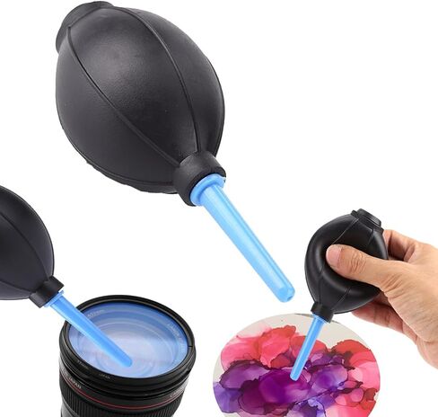 BAOFALI 2PCS Soft Rubber Alcohol Ink Air Blower Dust Chips Camera Cleaner Craft Arts Painting Drawing Ink Black Blower Pump Hand Held Tool in Saudi Arabia