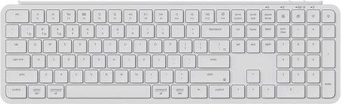 Keychron B6 Pro Full-Size Ultra-Slim Wireless ZMK Custom Keyboard, Triple-Mode 2.4 G/Bluetooth 5.2/Wired Programmable, Lightweight Quiet Key with Numeric Keypad for Mac/Windows, Ivory White in Saudi Arabia