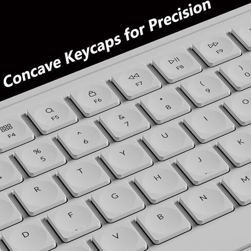 Keychron B6 Pro Full-Size Ultra-Slim Wireless ZMK Custom Keyboard, Triple-Mode 2.4 G/Bluetooth 5.2/Wired Programmable, Lightweight Quiet Key with Numeric Keypad for Mac/Windows, Ivory White in Saudi Arabia