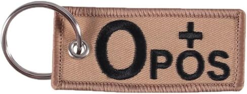 Embroidered Blood Type Keychain - Sleek and Stylish Design in Saudi Arabia