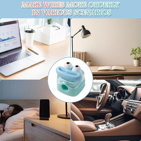 Magnetic clamp is Suitable for Office, Desk Bed, Head Cabinet, car and Mobile Phone Charging Cable Manager.Section A, 6 Pack in Saudi Arabia