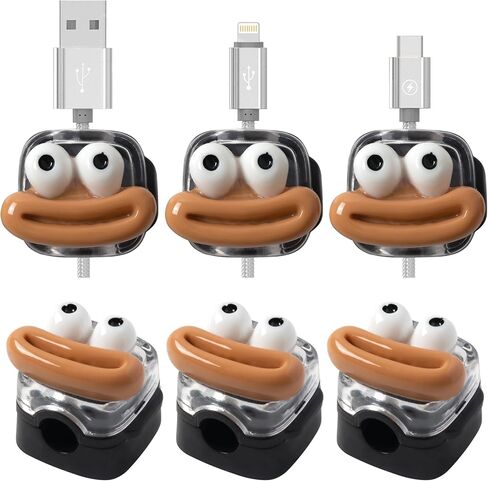 Magnetic clamp is Suitable for Office, Desk Bed, Head Cabinet, car and Mobile Phone Charging Cable Manager.Section A, 6 Pack in Saudi Arabia