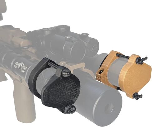 Light/Lens Cover with Tip Grip for Weapon Mounted Flashlights (Black, Pro Tac HLX/HLX Pro) in Saudi Arabia