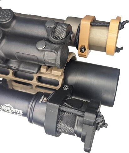 Light/Lens Cover with Tip Grip for Weapon Mounted Flashlights (Black, Pro Tac HLX/HLX Pro) in Saudi Arabia