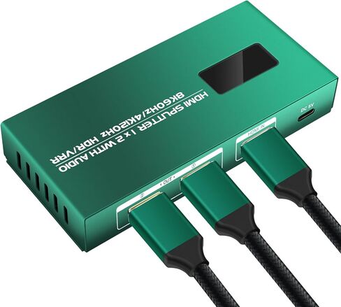8k HDMI 2.1 Cable 6.6 Feet 4k 144hz 48G kvm Switch Dual hdmi 2.1 Cable 4k 144hz hdmi 2.1 kvm Switch Cable 4k 144hz kvm Switch 2 Monitors 2 Computers hdmi Cable 4k 144hz in Saudi Arabia
