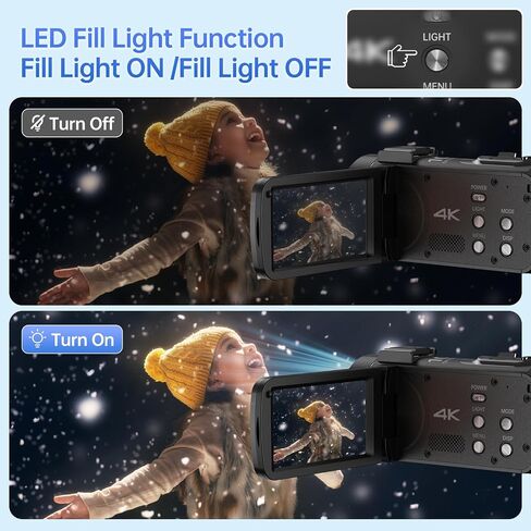 2.7K Video Camera Camcorder 48MP 18X Digital Video Camera for YouTube 3.0'' 270 Degree Rotation Screen in Saudi Arabia