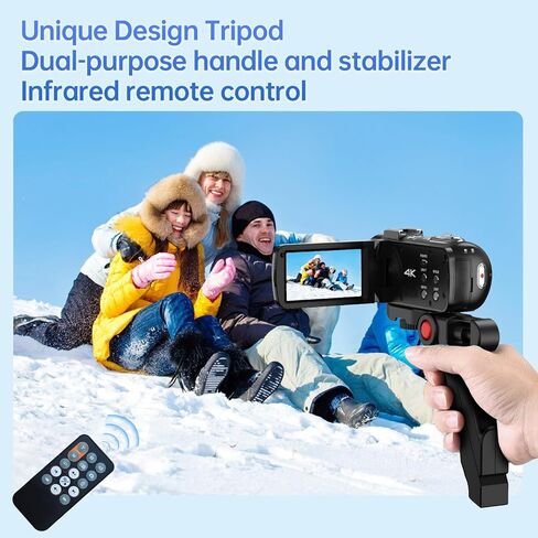 2.7K Video Camera Camcorder 48MP 18X Digital Video Camera for YouTube 3.0'' 270 Degree Rotation Screen in Saudi Arabia