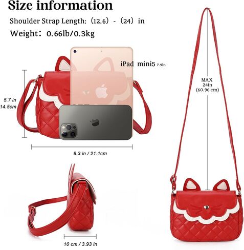 Gladdon Teen Girls Crossbody Bag Little Cute Cat Wallet for Girl Christmas Gifts Purses Birthday Gift for Girl in Kuwait