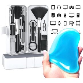 IMMACUKIT 18-in-1 Electronic Cleaner Kit with Cleaning Gel Putty- Use On Ear Buds, Phone, Laptop, Keyboard, Smart Watch, Tablet, PC, Tech, Controller, Headphones, Electronics, Gadgets, Smart Devices