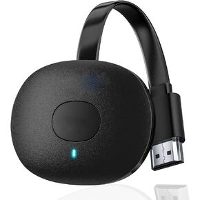 AT-Mizhi Wireless HDMI Display Adapter, HDR Screen Mirroring HDMI Display Adapter, Support Miracast Airplay DLNA, from Laptop/PC/Phone/Pad to TV/Monitor/Projektor
