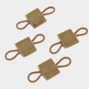 20 Pieces Molle Accessories Tactical Binding Retainer Gear Holder Clip Molle Webbing Binding Ribbon Elastic Buckle Multipurpose for Fixed Tactical Gear,Tactical Backpack Vest Attachments （khaki）