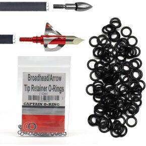 O-Ring Retainer 1/4 Inch Washers for Archery Arrow Broadhead Tips (100 Pack) – Prevents Heads Points Loosening