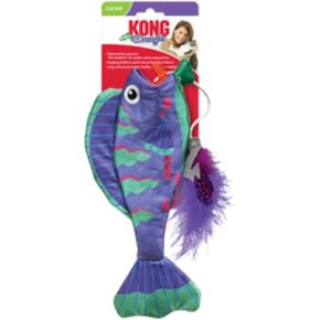 KONG Wrangler Angler Fish Feathery Lure Catnip Crinkle Toy (Assorted Colors)