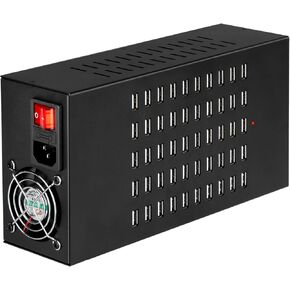 محطة شحن لأجهزة متعددة، بريفارا 50 منفذ (200 واط) محطة شحن USB سريعة لساعة آيفون وأبل، قاعدة شحن منظم متعدد الأجهزة لمكتب مدرسة العائلة in Kuwait