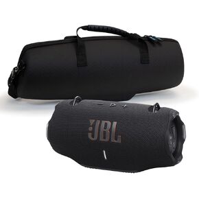 JBL Xtreme 4 Black Portable Bluetooth Speaker w/divvi! Hardshell Case Bundle