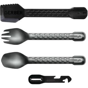 Gerber Multifunctional Flatware, ComplEAT, Black, 31-003464