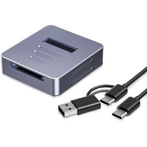 M.2 NVMe & SATA to USB C Docking Station, NVME SSD Reader Adapter with No Driver Installation is Required Hot Plugging is Supported, NVME to USB Adapter for M.2 NVMe and M.2 SATA