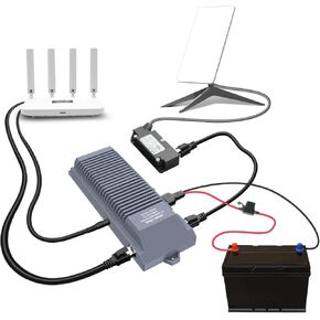 XTAR EL3 V2 Starlink DC Conversion Kit for GEN 2 Dish, 12V to 48V, 5 in 1 Outdoor Fast Internet，Maximize Power Conversion Efficiency, reducing Energy Loss (EL3 V2-KIT)