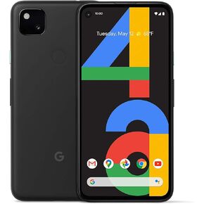 Google Pixel 4a Smartphone, 128GB Storage & Unlocked Cellular - Just Black (Renewed)