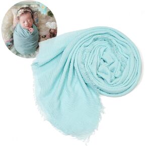 Zeroest Newborn Photoshoot Wraps Photography Props Fringed Wraps for Baby Boys Girls Infant Photo Props Blanket (Tan)