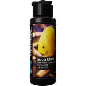 Aqua Black 4.22 Oz Black Water Concentrate Additive for Tropical Aquariums - Adds Natural Tannins and Humic&Fulvic - Darkens The Water- for Freshwater Tropical Lake Water Conditions