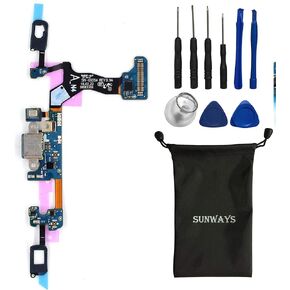 sunway Cell Phone Replacement Part for Samsung Galaxy S7 Edge G935A Charging Port Plug Flex Cable + Earphone Jack + Microphone + Sensor Flex Cable