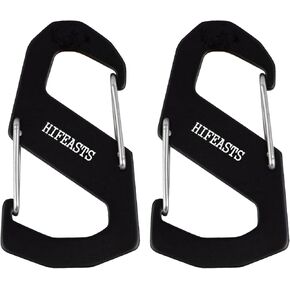 Aluminum Mountain Buckle, S-Shaped Backpack Hanging Buckle, Colorful Double-Sided Mountain Buckle Zipper Lock, Camping, Fishing, Outdoor Sports Key Mountain Buckle