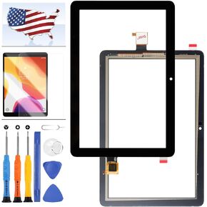 Screen for Amazon Kindle Fire HD7 HD 7 12th Gen 2022 Touch Screen Replaccement for Amazon Kindle Fire Tablet HD 7 HD7 2022 12th Gen Digitizer Panel Front Glass Lens Repair Kit