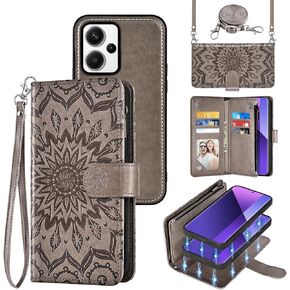 Asuwish Phone Case for Xiaomi Redmi Note 13 Pro Plus 5G (Pro+) Zipper Wallet Magnetic Detachable Cell Cover with Screen Protector Crossbody Lanyard Strap Flip Card Holder Slot Note13 13Pro+ Blue