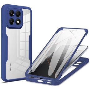 Ysnzaq Clear Case for Xiaomi Poco F6 Pro/Redmi K70 Pro, Full Surround Soft TPU with Screen Protection Phone Cover for Xiaomi Poco F6 Pro/Redmi K70 Pro QB Black